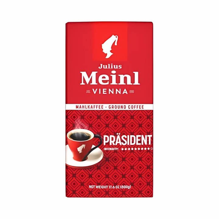 Julius Meinl Prasident Ground Coffee 17.6oz/500g for wholesale by Enjoy Better Coffee & Tea