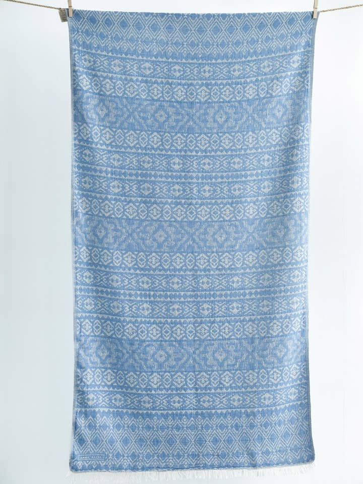 STRANDHANDDUK YDRA PARL.BLAU för wholesale av AELIA ANNA