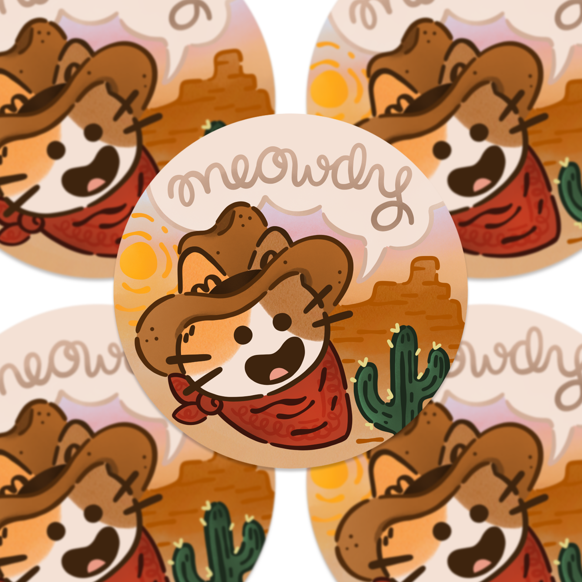 The Stray Shop - Wholesale Sticker - Meowdy Stickers1