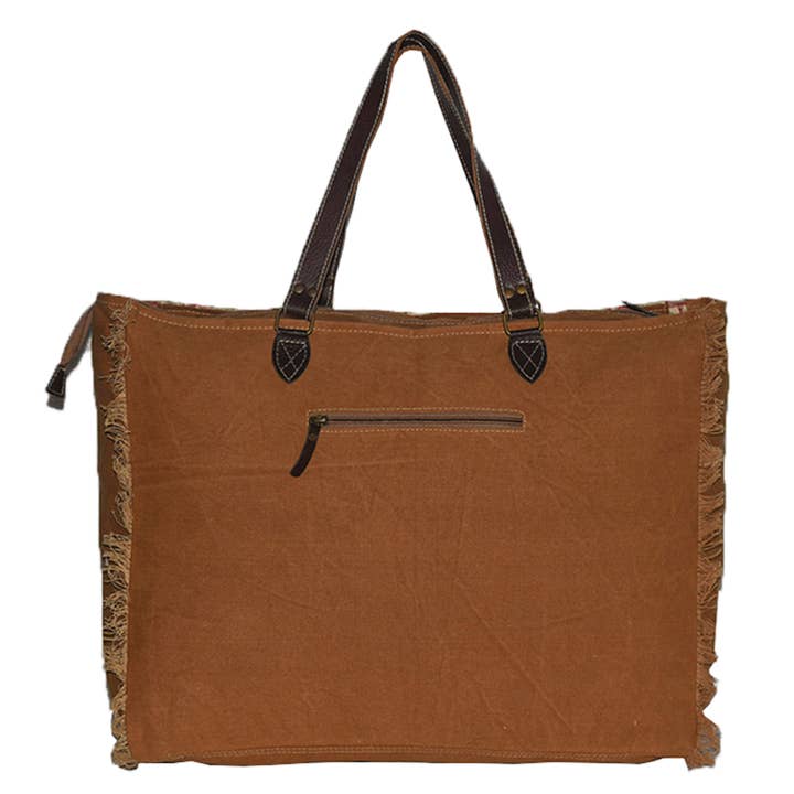 Hopofly Bags - Wholesale Weekender Bag - Women's - Rug & Leather Overnight Kalki Weekender Bag