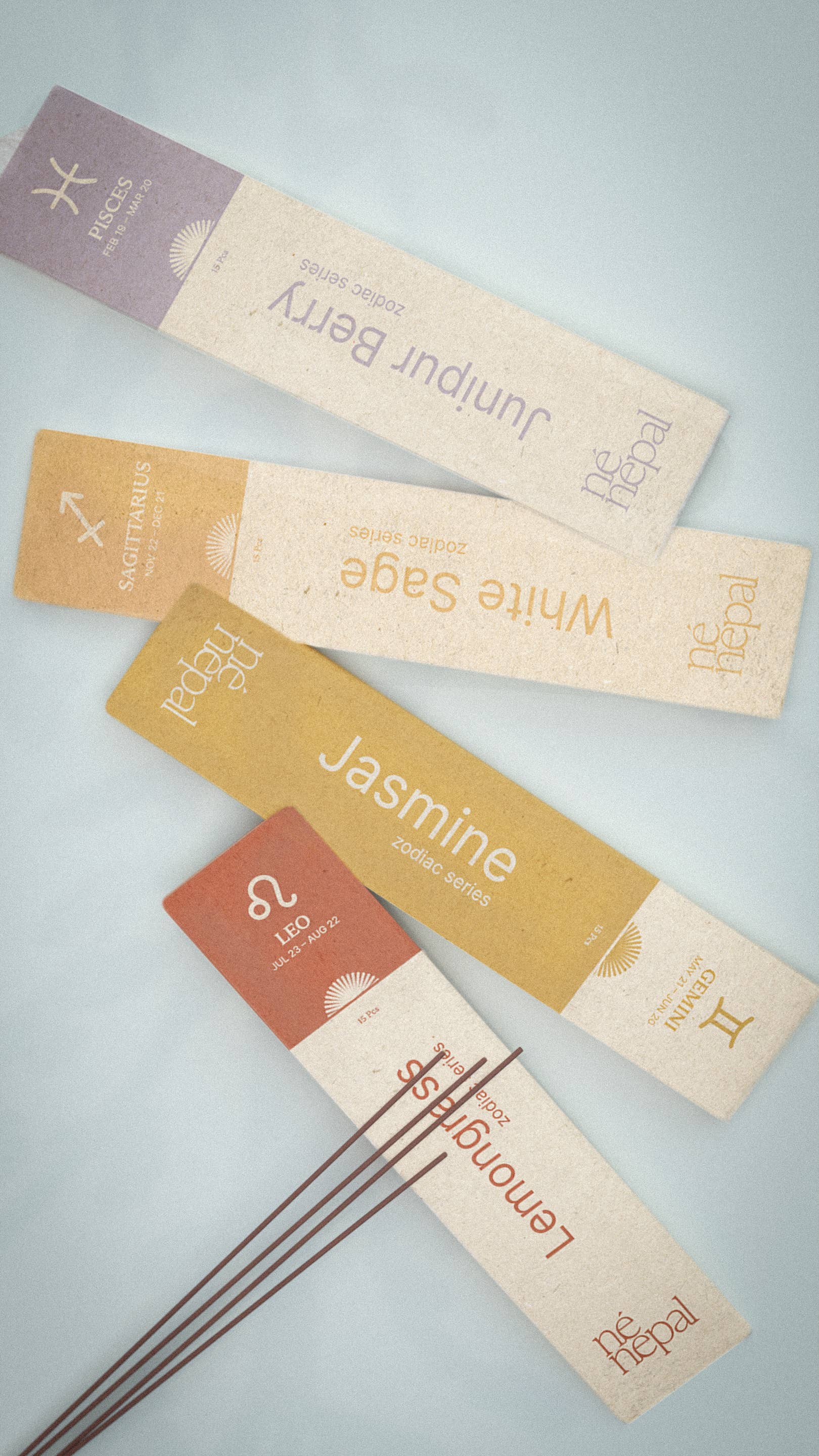 Né Nepal - Wholesale Incense - The  Zodiac Sign Series Incense- (12 Packs)3