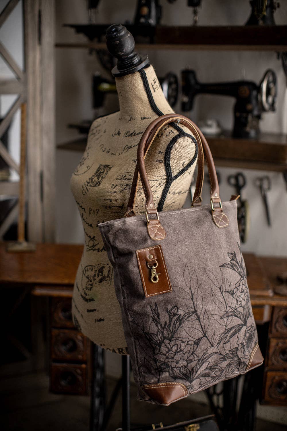TAKENYA - Wholesale Tote Bag - Women's - Peony Recycled Canvas Tote3