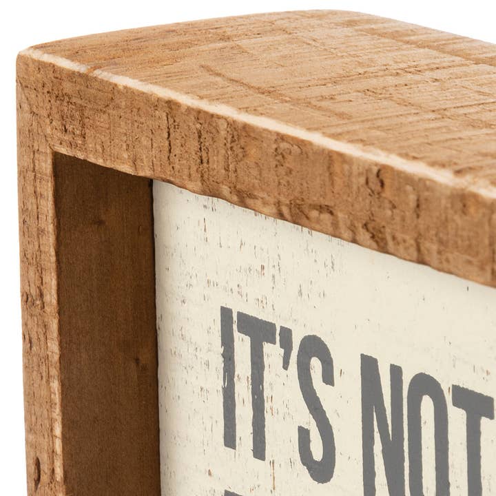 Primitives by Kathy - Wholesale Desk/Tabletop Sign - Not What's Under The Tree Inset Box Sign