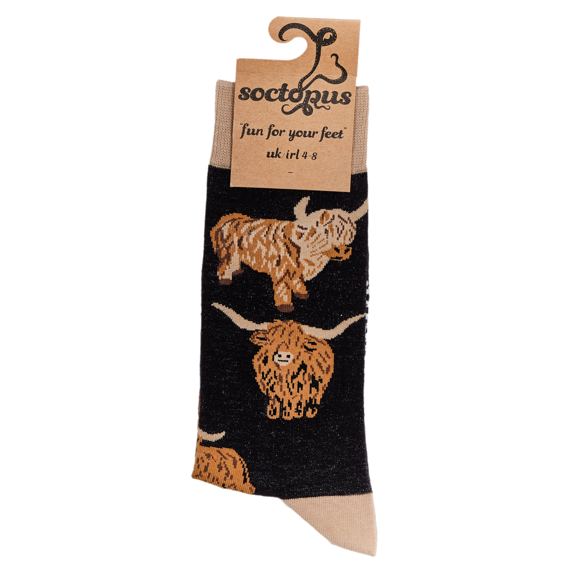 Socktopus - Wholesale Sokken - Uniseks - Highland Cow Socks - Och Aye the Moo!22