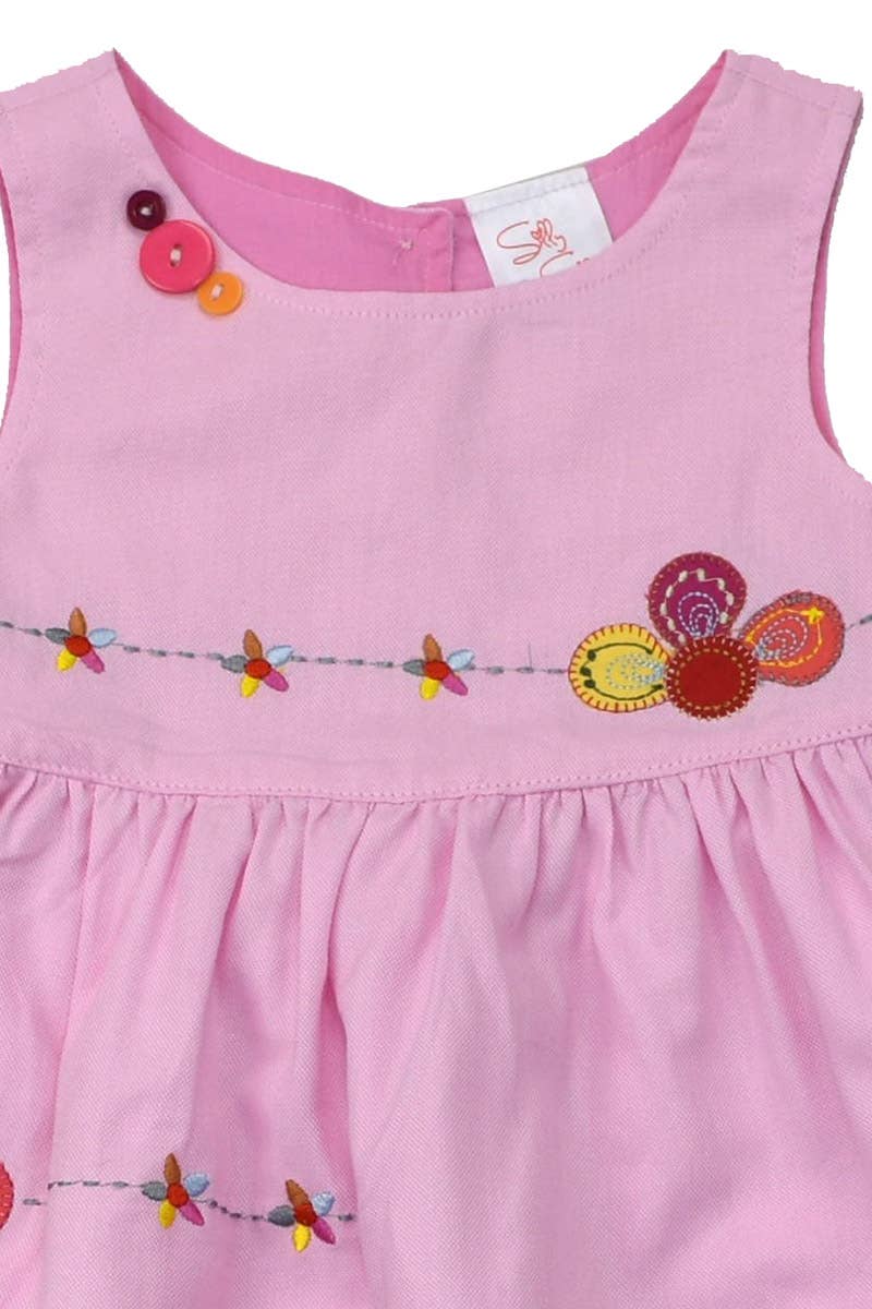 SISSYMINI - Wholesale Dress - Kids - Toddlers & Girls Soft Cotton Applique Dress | 878-SS2311