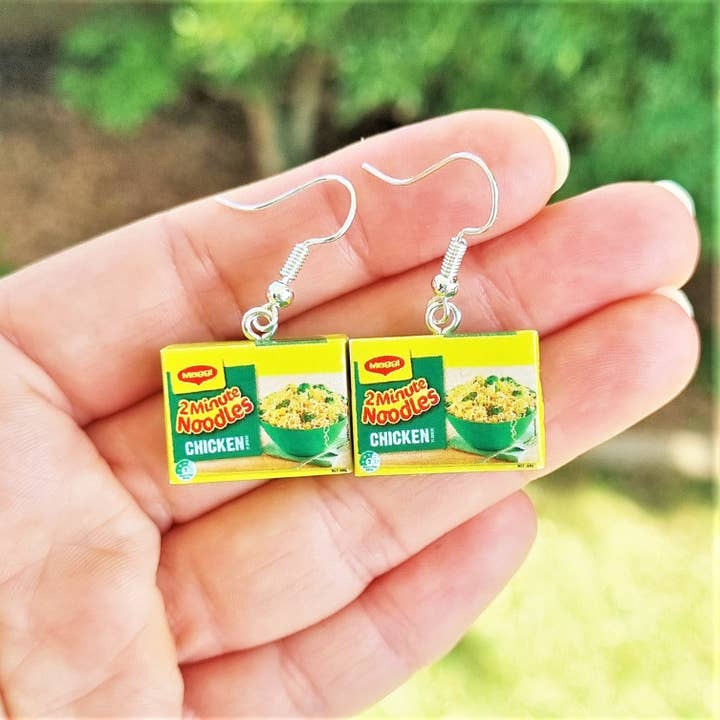Cheeky Little Monkeys Jewellery - Wholesale Dangle earrings - Maggi 2 Minute Noodles earrings3