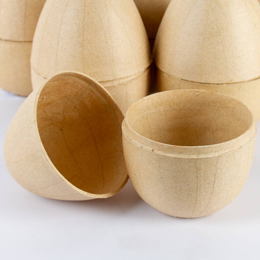 Factory Direct Craft - Wholesale Decorative box - Fillable Paper Mache  Easter Egg Box - 5" H x 3-1/2" Dia3