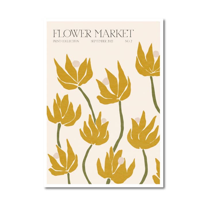 Flower Market No.2 Print for wholesale by Peechy