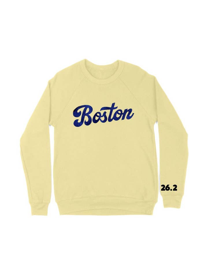 Yellow Boston Sweatshirt for wholesale on Faire