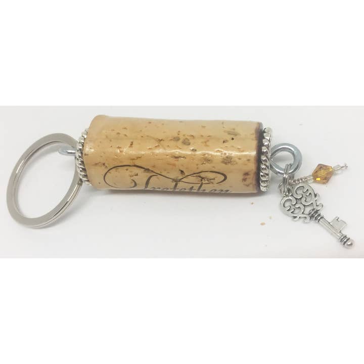 Key Charm Braid Design Keychain for wholesale by The Wine Steward LLC