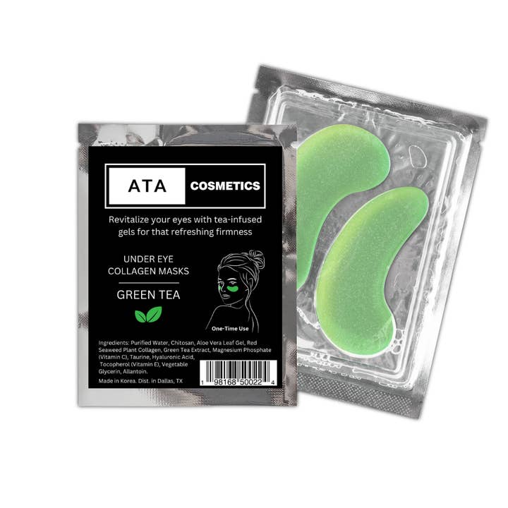 ATA Cosmetics - Wholesale Eye Treatment Mask - Green Tea Collagen Under Eye Mask