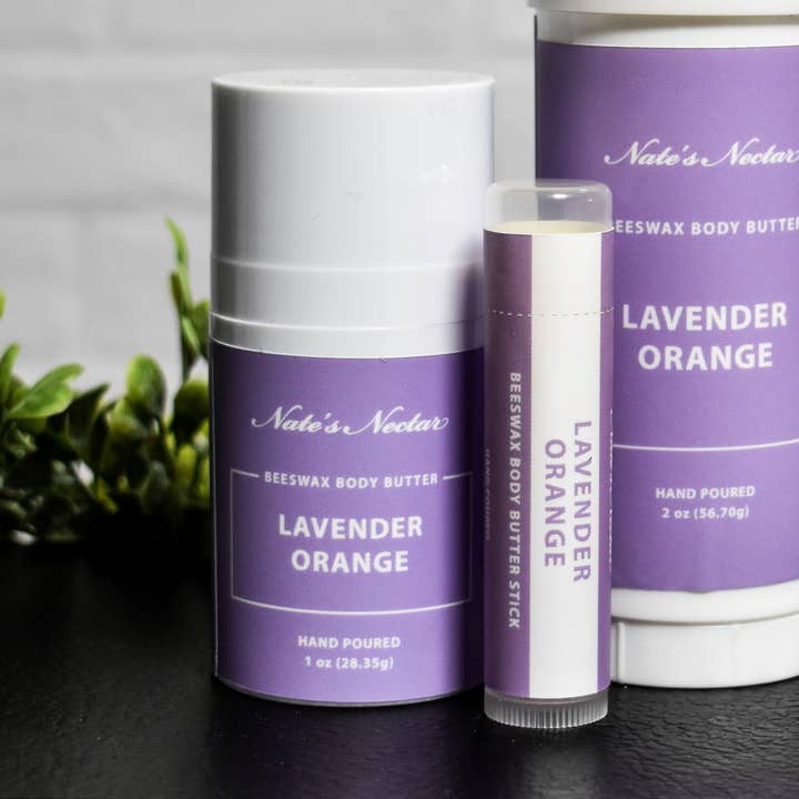 Lavender Orange Beeswax Body Butter for wholesale by Nate's Nectar