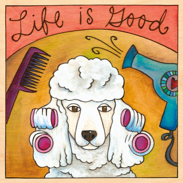 Placa de Pared de Caniche Blanco | "Fifi" para venta al por mayor de Sticks