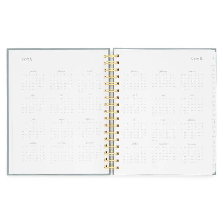 Sugar Paper - Wholesale Planner - 2025-2026 Dusty Blue Signature Spiral Academic Planner6