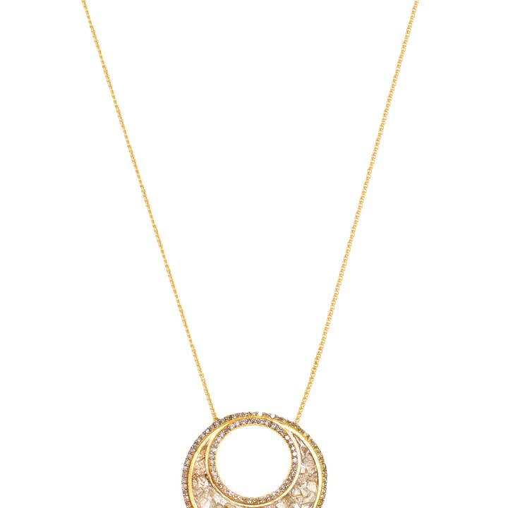 Laikas Necklace Gold for wholesale by Shana Gulati Jewelry