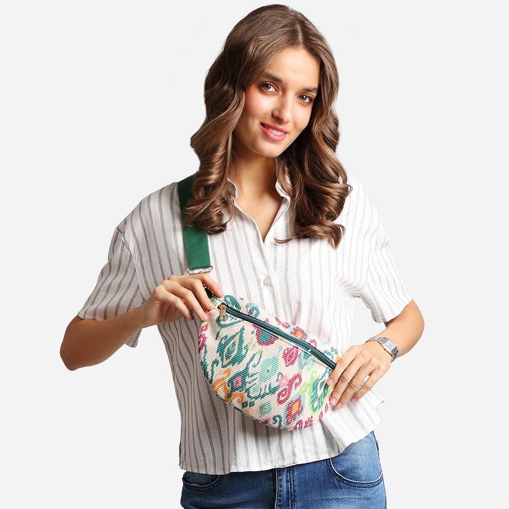 Fashion City - Vente Sac ceinture – femme - Sac banane à motif varié réglable en bandoulière11