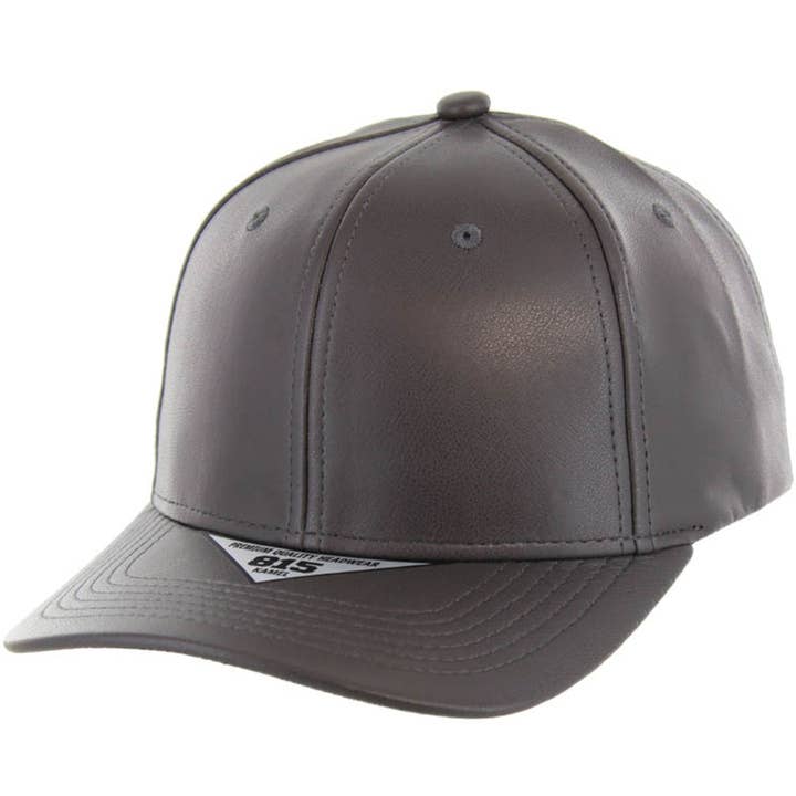 Zion Brand - Wholesale Baseball cap – Unisex - BLANK 6 PANEL PU SNAPBACK BALL CAP2