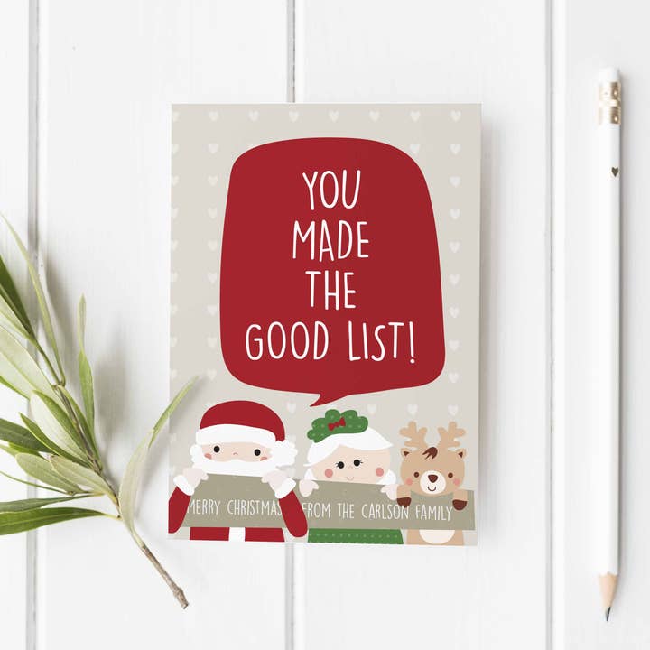 Cartão Boa Lista - 6 Unidades por atacado de Label Circus