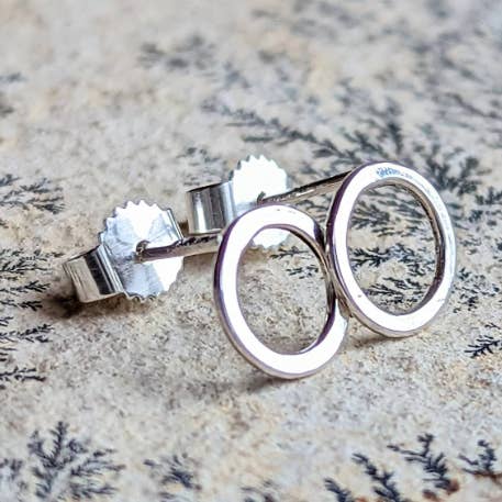 Small Open Circle Stud Earrings for wholesale by Gaia's Candy