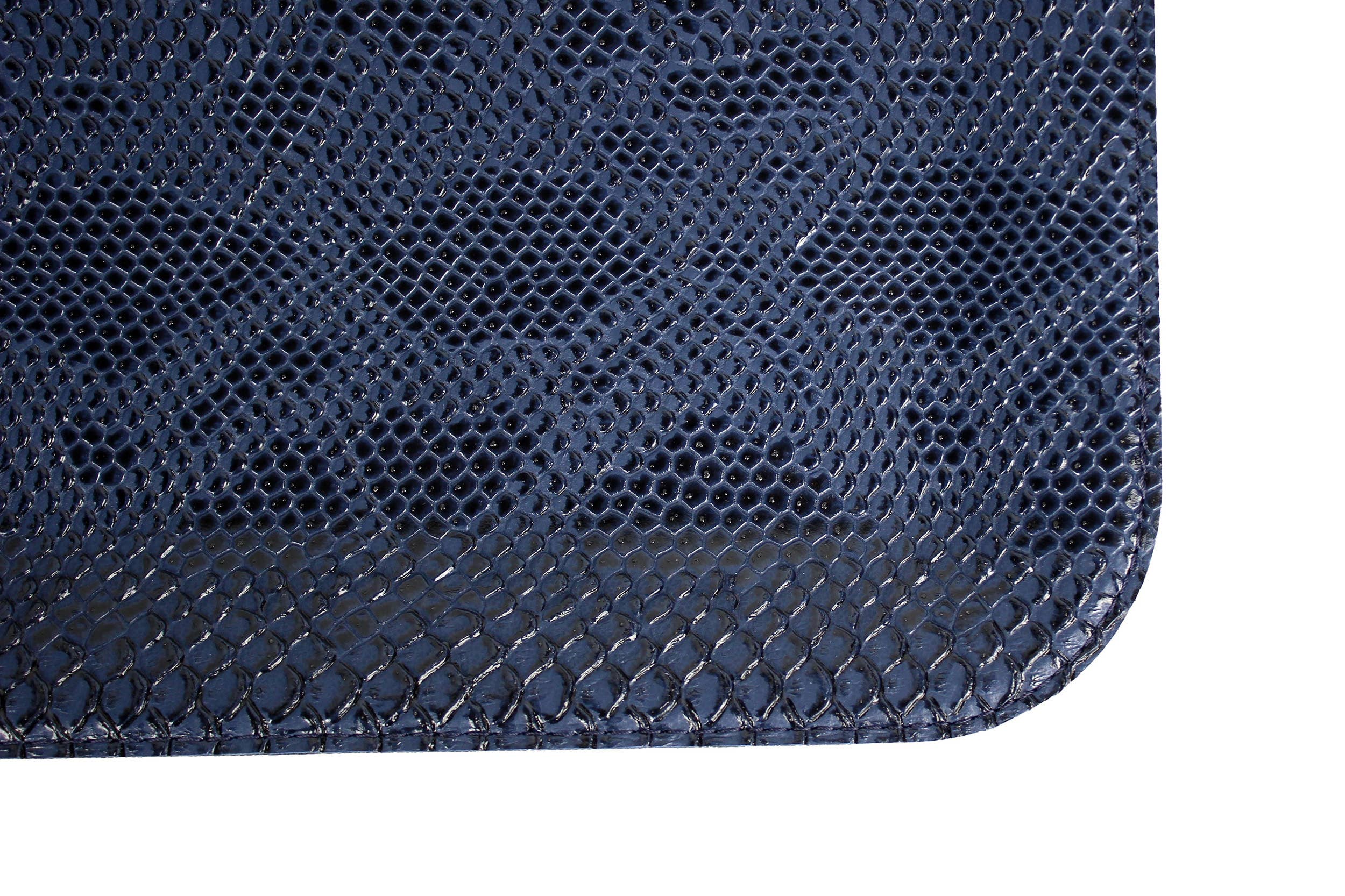 Signature Home Collection GmbH - Wholesale Serving Tray - Small flat tray, artificial leather, reptile, dark blue5