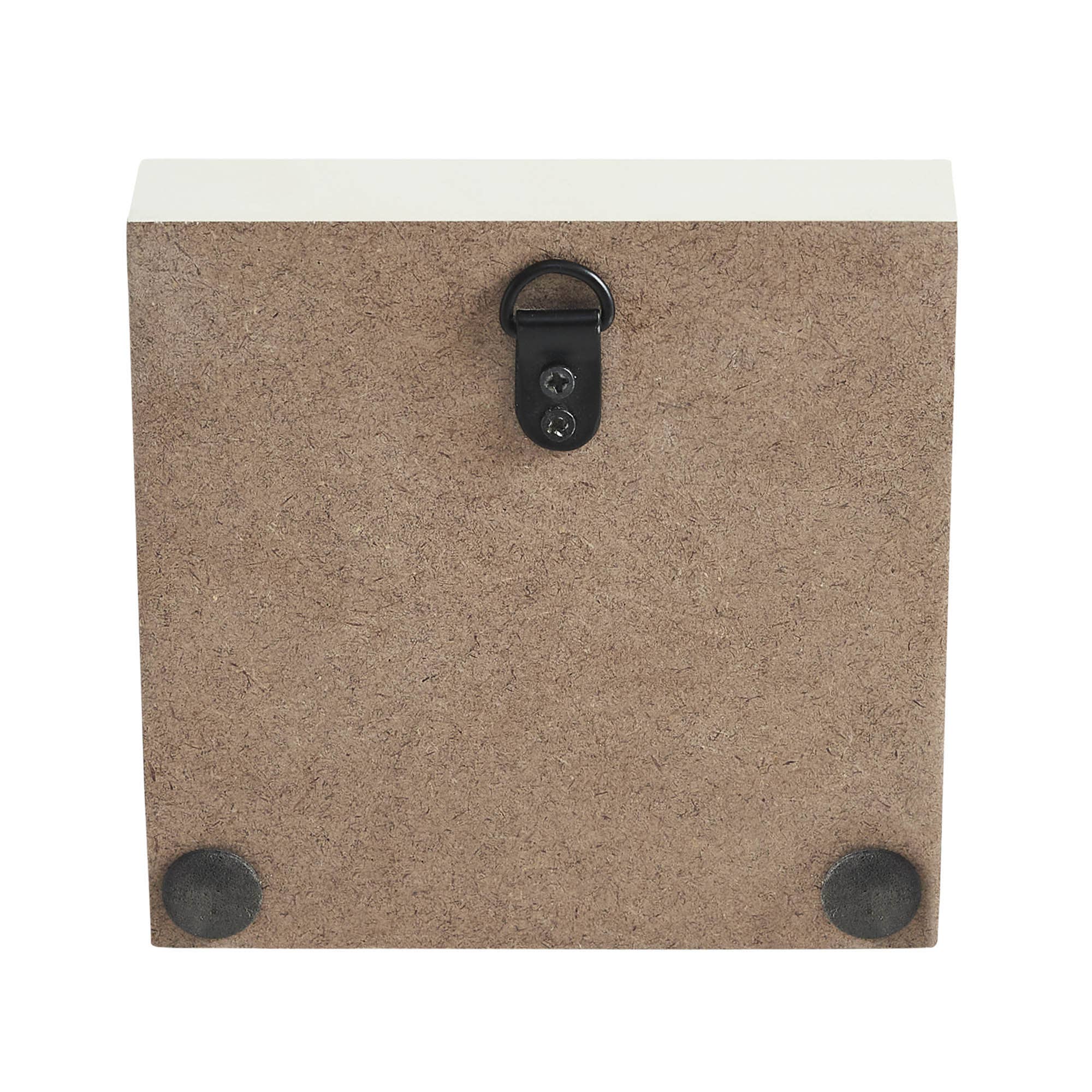 VHC Brands - Wholesale Sign - Spring In Bloom Red Tulips Distressed Antique White MDF Block Sign 5x5x12