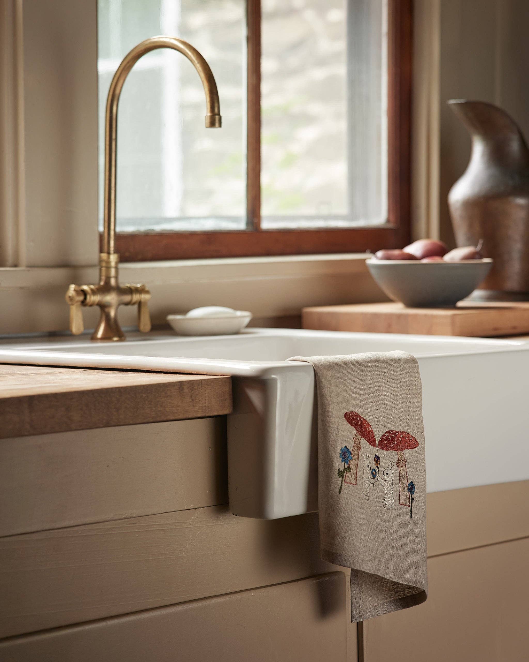 Coral & Tusk – Großhandel Geschirrtücher – Mushroom Bunny Friends Geschirrtuch1