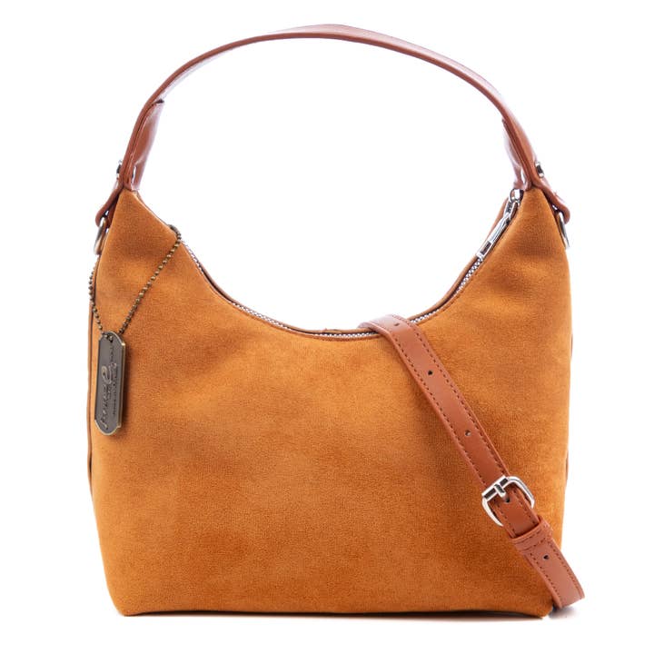 FIRENZE ARTEGIANI - Vendita all'ingrosso Tracolla - Donna - Atina borsa a tracolla in vera pelle scamosciata.2