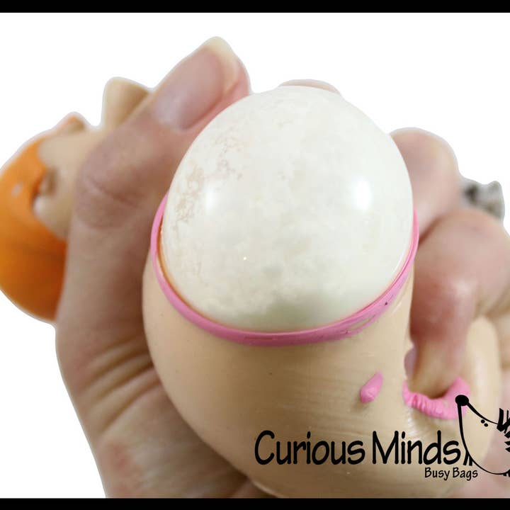 Curious Minds Toys - Wholesale Squishy Toy - Kids & Baby - 1 Pimple Face Squishy Stress Ball - Zit Popping Fun Fidget -1