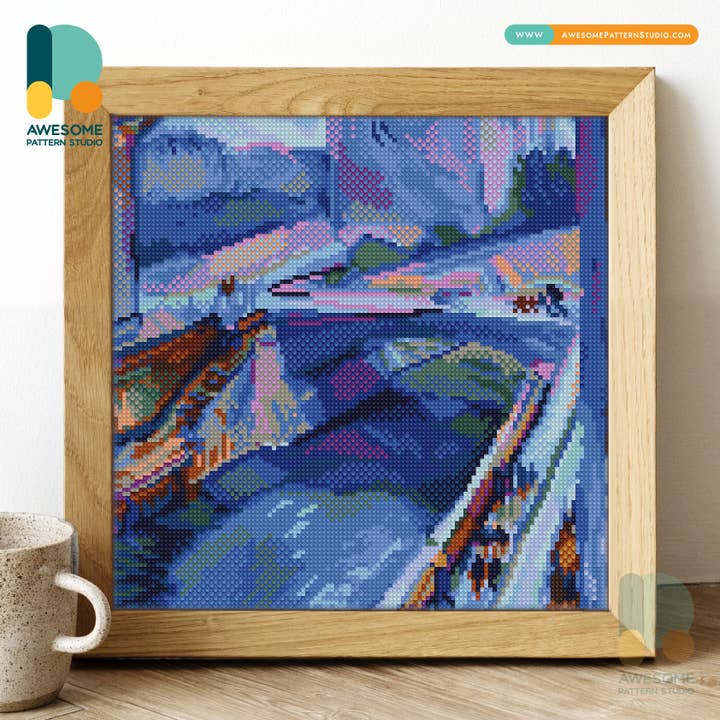 A Glimpse of Notre-Dame, Diamond Painting Kit - 120x120 for wholesale by Awesome Pattern Studio