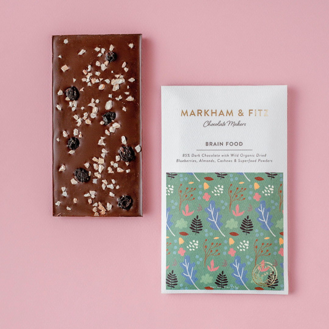Markham & Fitz Chocolate - Wholesale Chocolate Bar - Brain Food Dark Chocolate Bar7