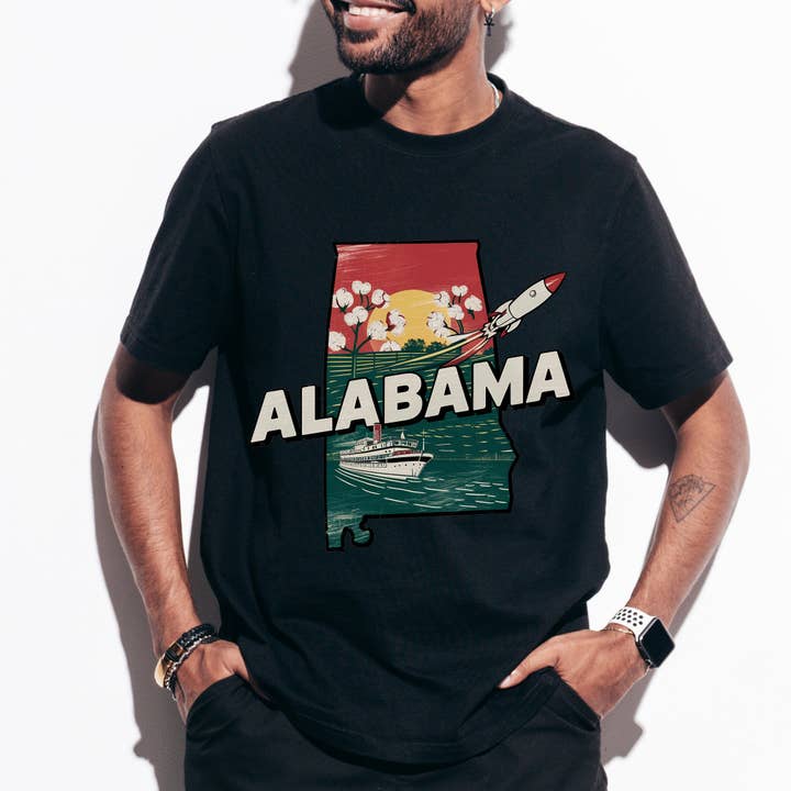 Alabama State Vintage Shirt for wholesale by EnjoyMyDesign