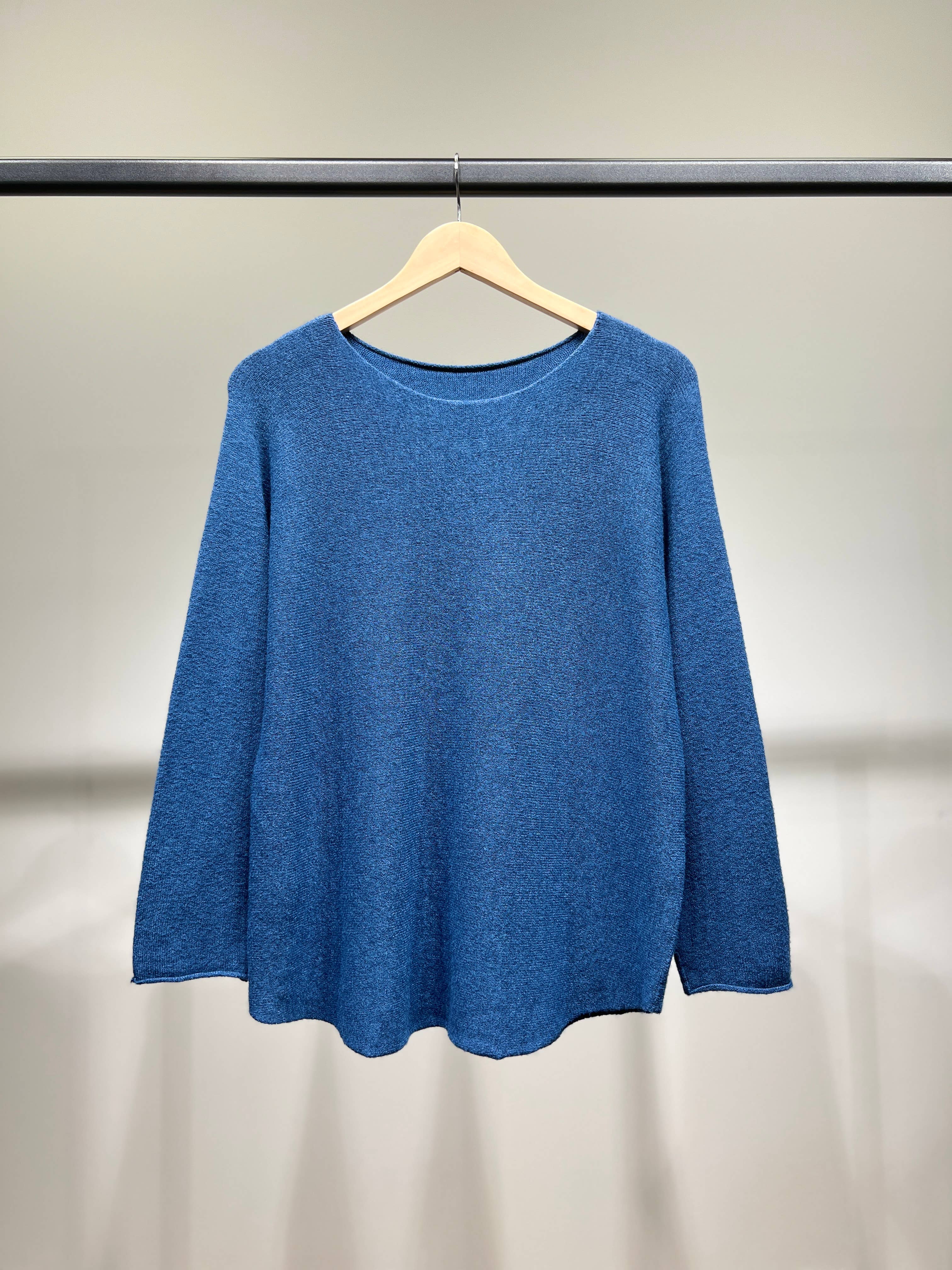 L'Emotion - Vendita all'ingrosso Maglione tricot - Donna - Maglione lavorato a maglia a maniche lunghe con scollo tondo in viscosa     4