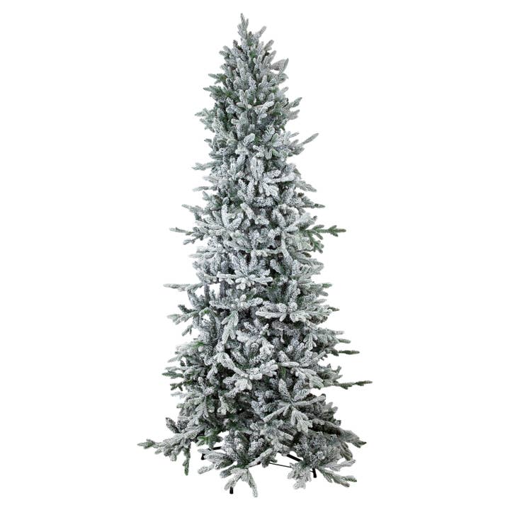 Sunnydaze Decor - Vente Sapin de Noël artificiel - Sapin de Noël artificiel d'intérieur non éclairé mince et majestueux de 8 pieds1