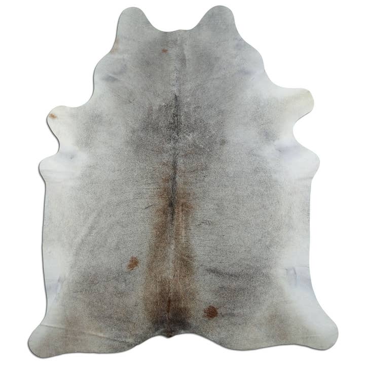 Tapete de pele de vaca - L210 x B180 cm - cinza claro castanho por atacado de Livarto UG (haftungsbeschränkt)