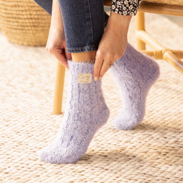 DEMDACO - Wholesale Socks - Women's - Giving Socks - Light Purple