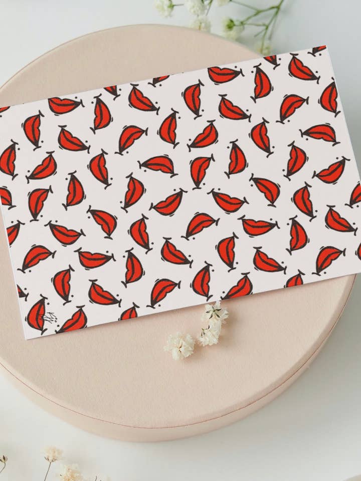 “Kisses” greeting card for wholesale by KJJ