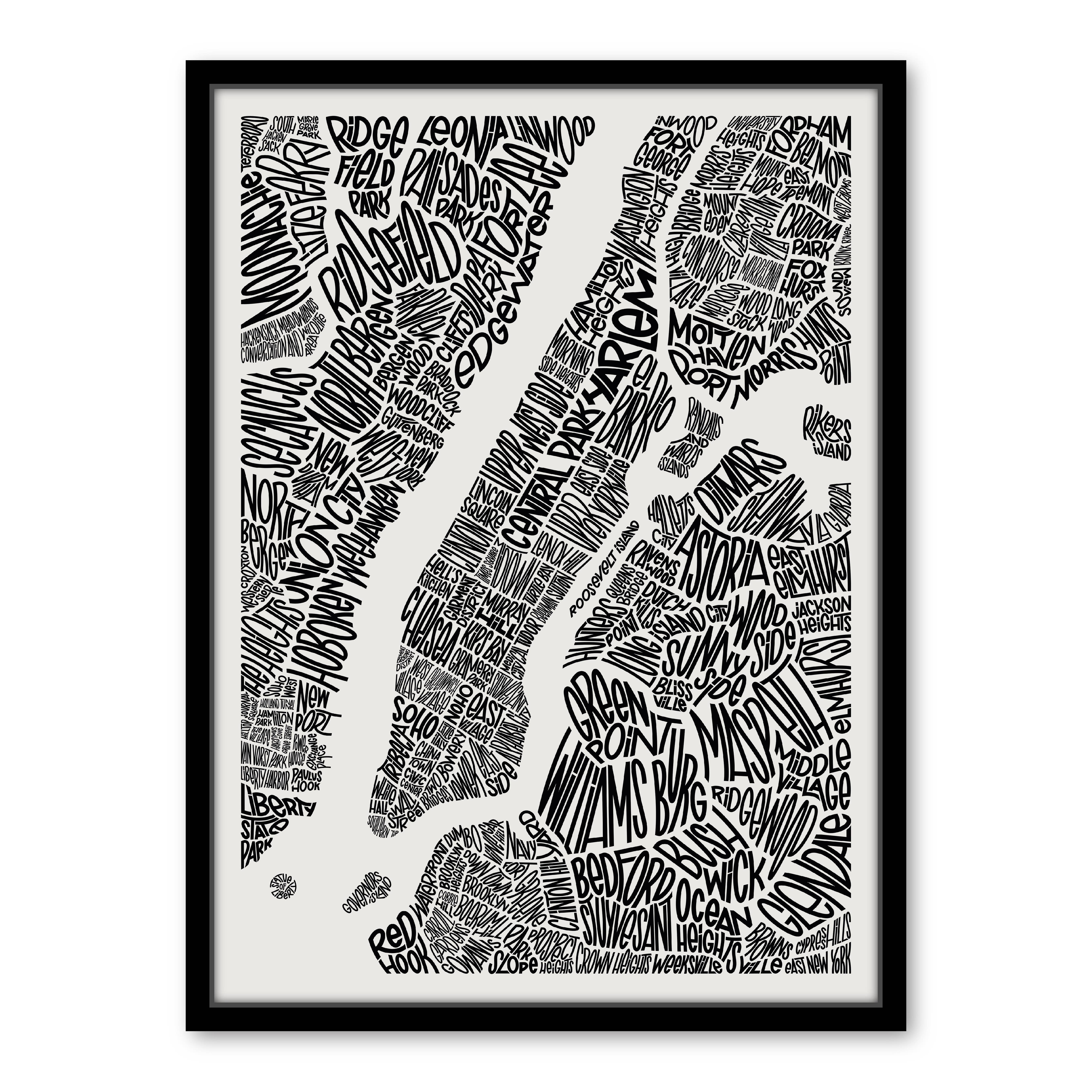 Les Petits Plans – Engroshandel Plakat – Plakat med New Yorks bydele og seværdigheder9