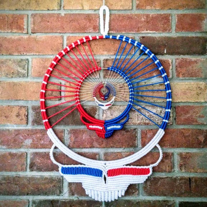 Skull Dreamcatcher | Macramè da appendere alla parete per la vendita all'ingrosso da parte di Hang Loose Creations