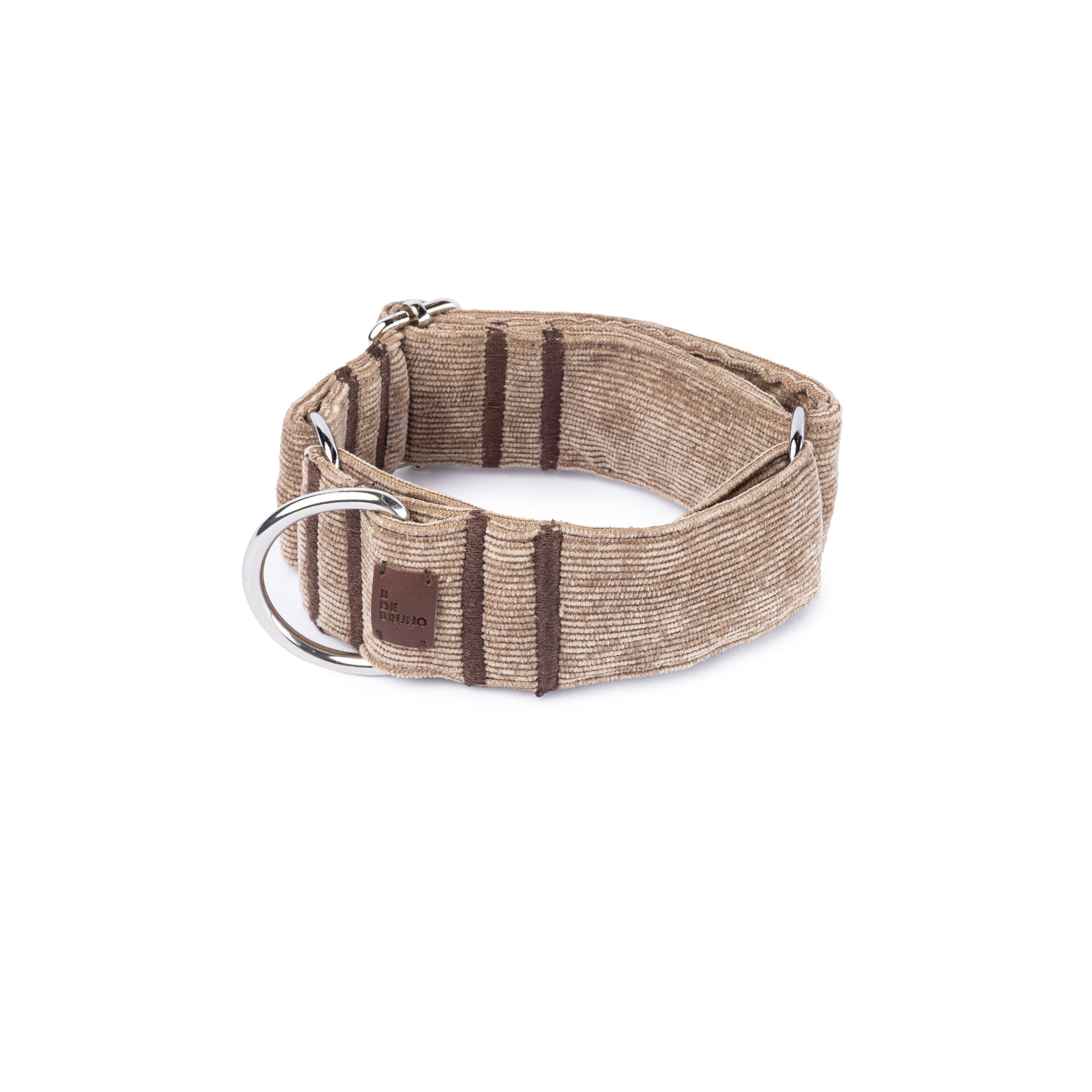 B de Bruno ES - Wholesale Pet Collar - Dog - Moka Martingale Collar