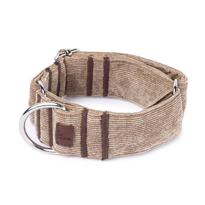 B de Bruno ES - Wholesale Pet Collar - Dog - Moka Martingale Collar0