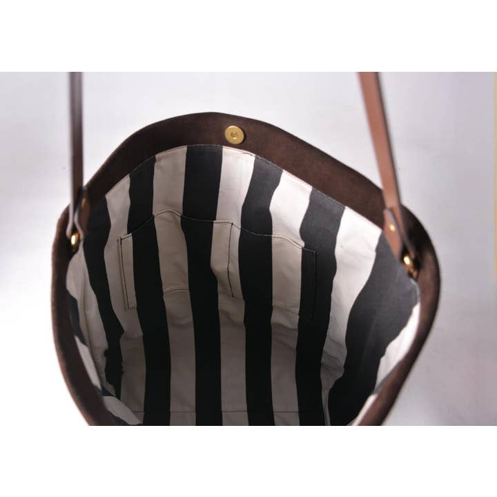 R.Riveter - Wholesale Crossbody Bag - Women's - Doyle | Coffee Suede + Brown13