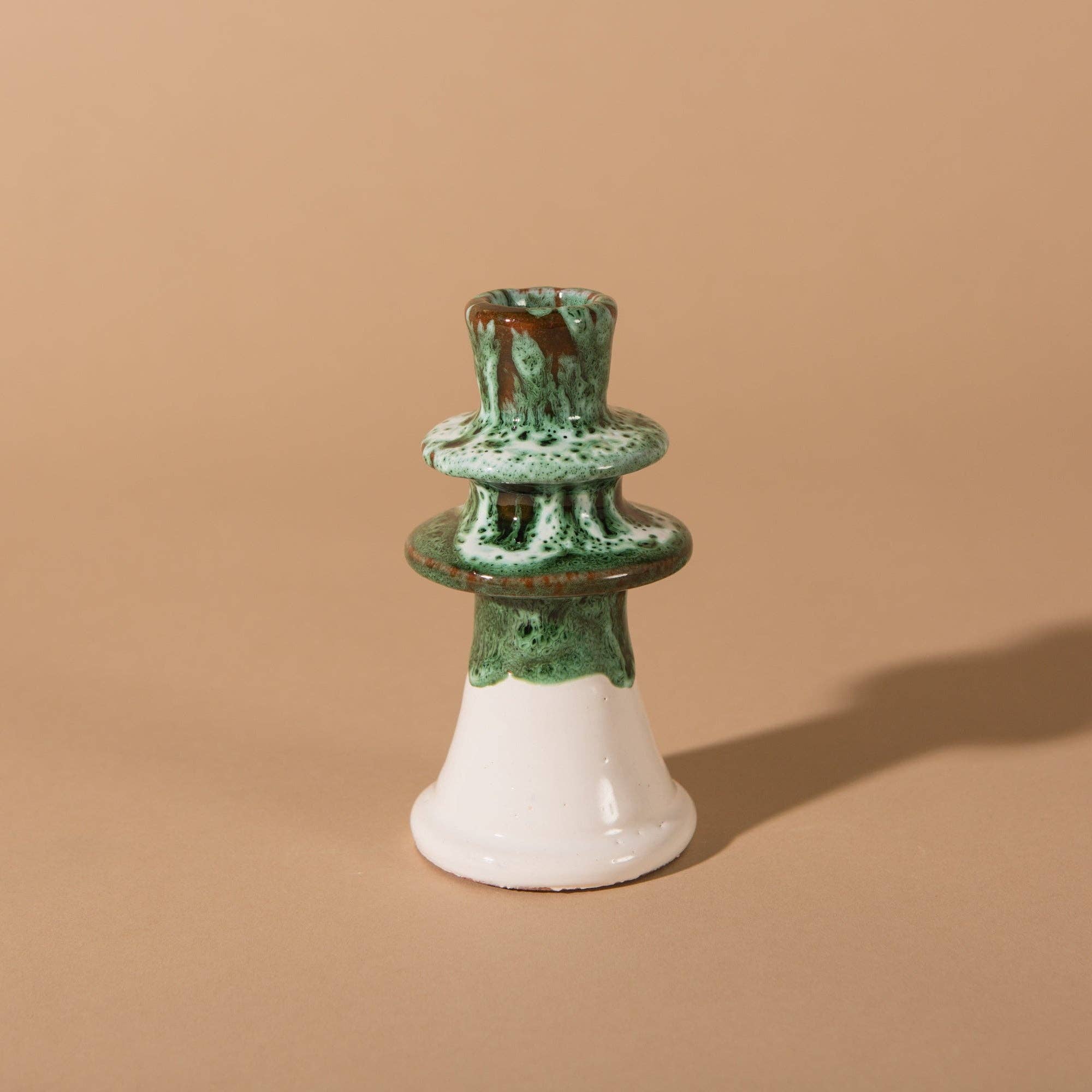Pink Cactus & Co - Vente Bougeoirs - Le Bougeoir Émeraude Fondue - Petit1