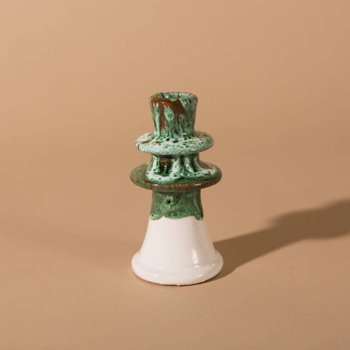 Pink Cactus & Co - Vente Bougeoirs - Le Bougeoir Émeraude Fondue - Petit1