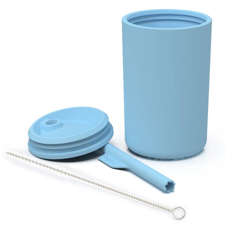 Brightberry - Wholesale Drinking glass/cup – Kids & Baby - Kids Smoothie Cup, Sippy Cup with Straw - Pacific Blue1
