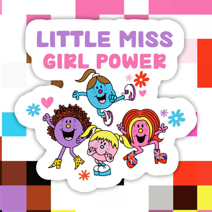 Little Miss Girl Power Sticker for wholesale by Ace the Pitmatian Co