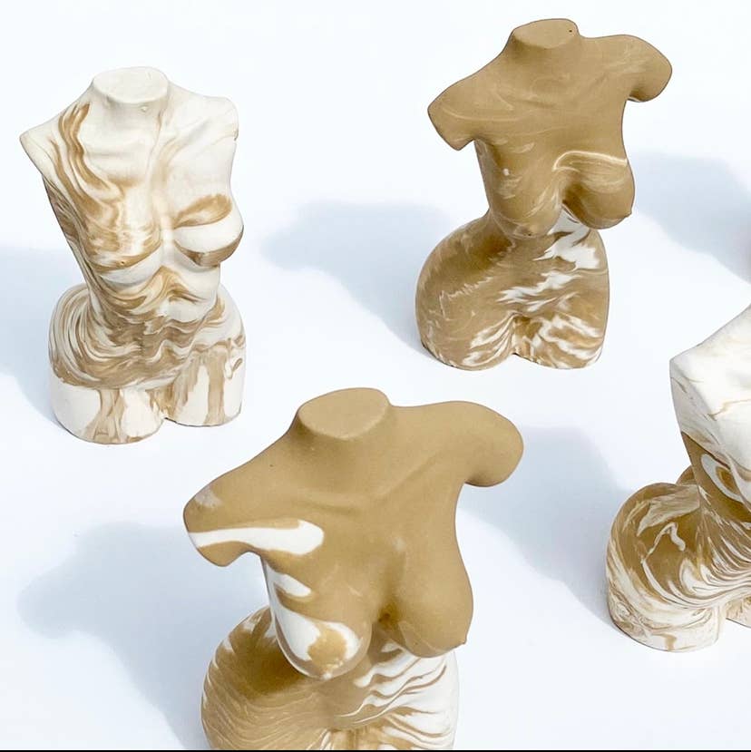 AlphaGrayArt - Wholesale Sculpture - Jesmonite Body Sculpture | Lady Torso | Woman's2