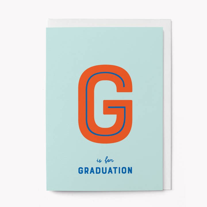 G pour Graduation - Carte de vœux alphabétique pour la vente par Graphic Factory