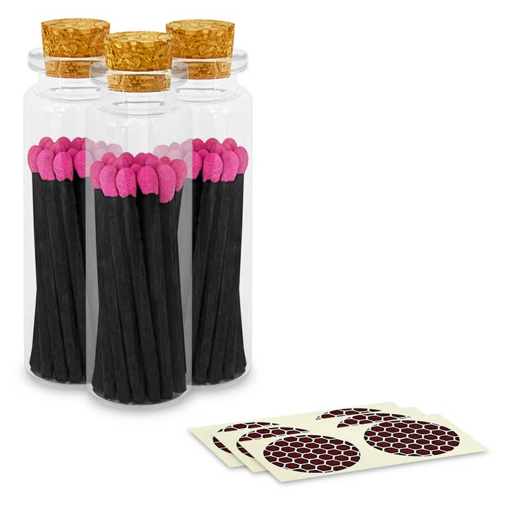 Thankful Greetings - Wholesale Matches - 2" Matches + Small Bottle - Color of Your Choice + Strikers6