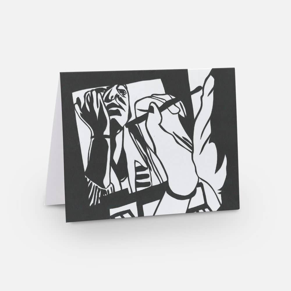 Sara Delighted - Wholesale Everyday Greeting Card - Getting Ready Greeting Card – White0