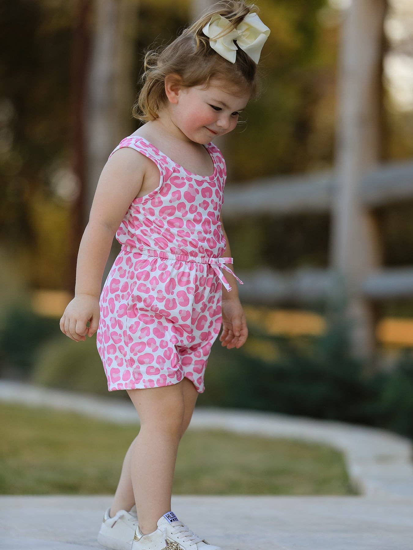 Rylee Faith Designs - Wholesale Dress Set - Baby - Leopard Striped Milk Silk 3-piece Jumpsuit Set4